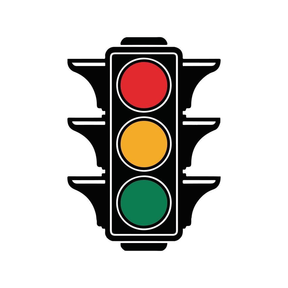 Traffic light icon illustration vector