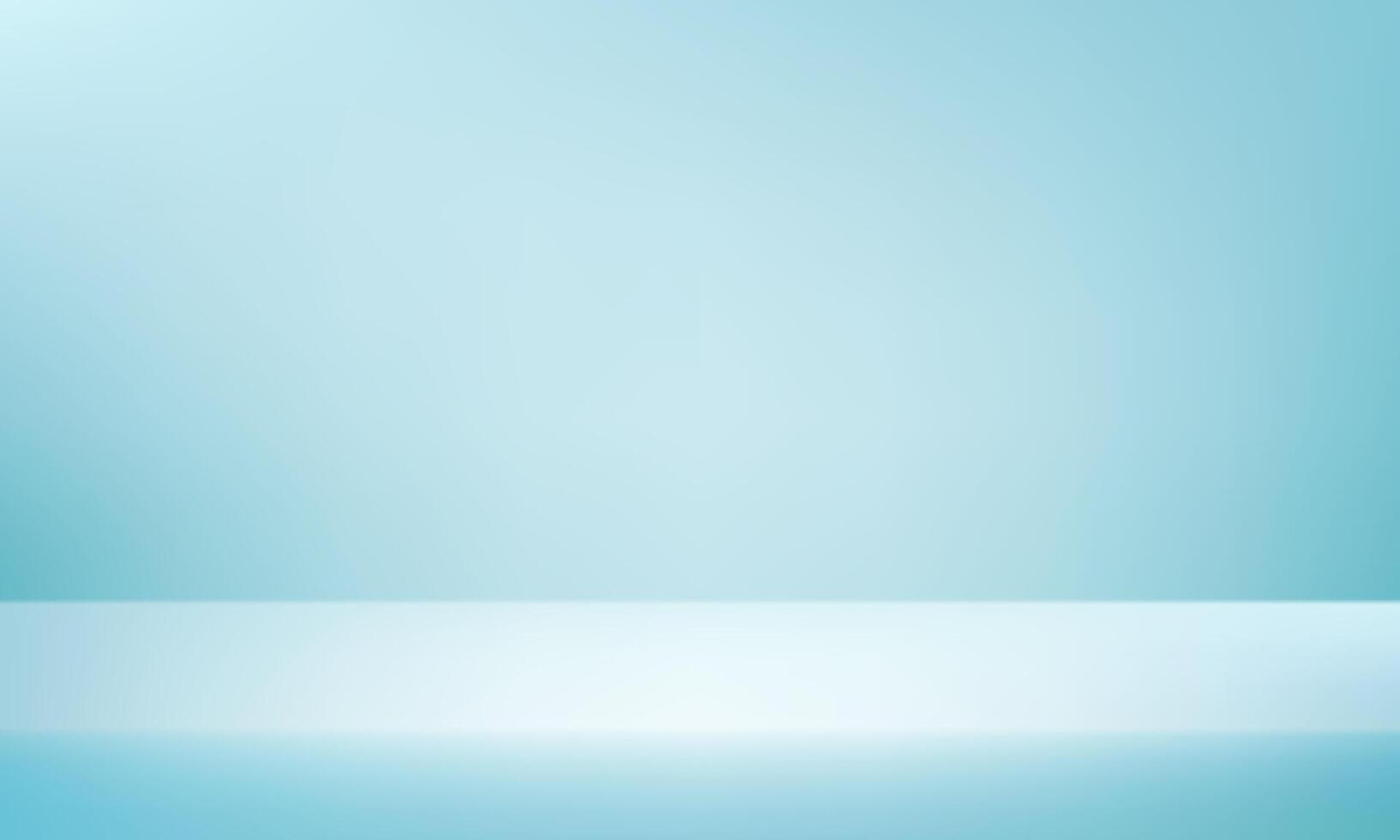 Blue wall Background. Minimal 3d shelf. Room in the 3d. Space for selling products on the website. Blue Background Empty Room Studio with table. illustration. vector