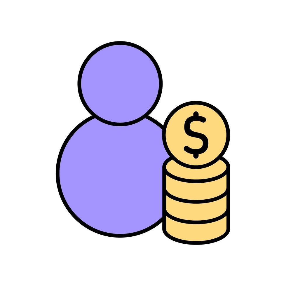 Icon a income, vector