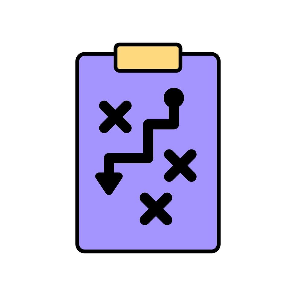 Icon a strategy, isolated against a clean background vector
