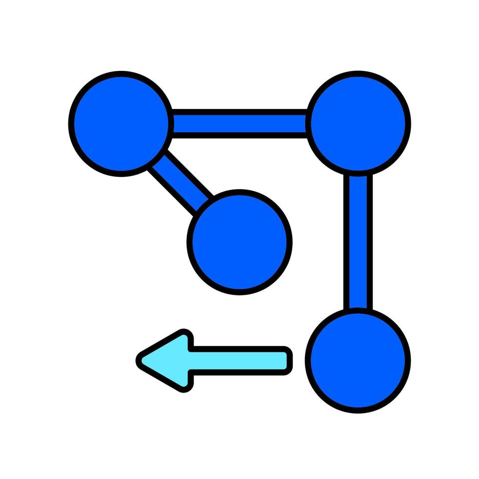 Icon a workflow, isolated against a clean background vector
