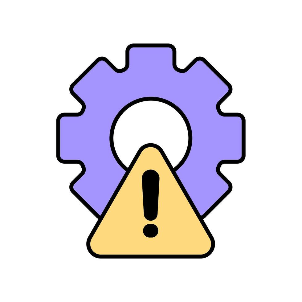 Icon a risk management, isolated against a clean background vector