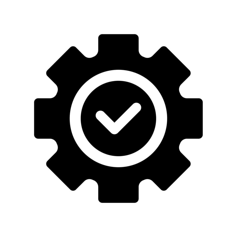 Icon a cogwheel, isolated against a clean background. vector