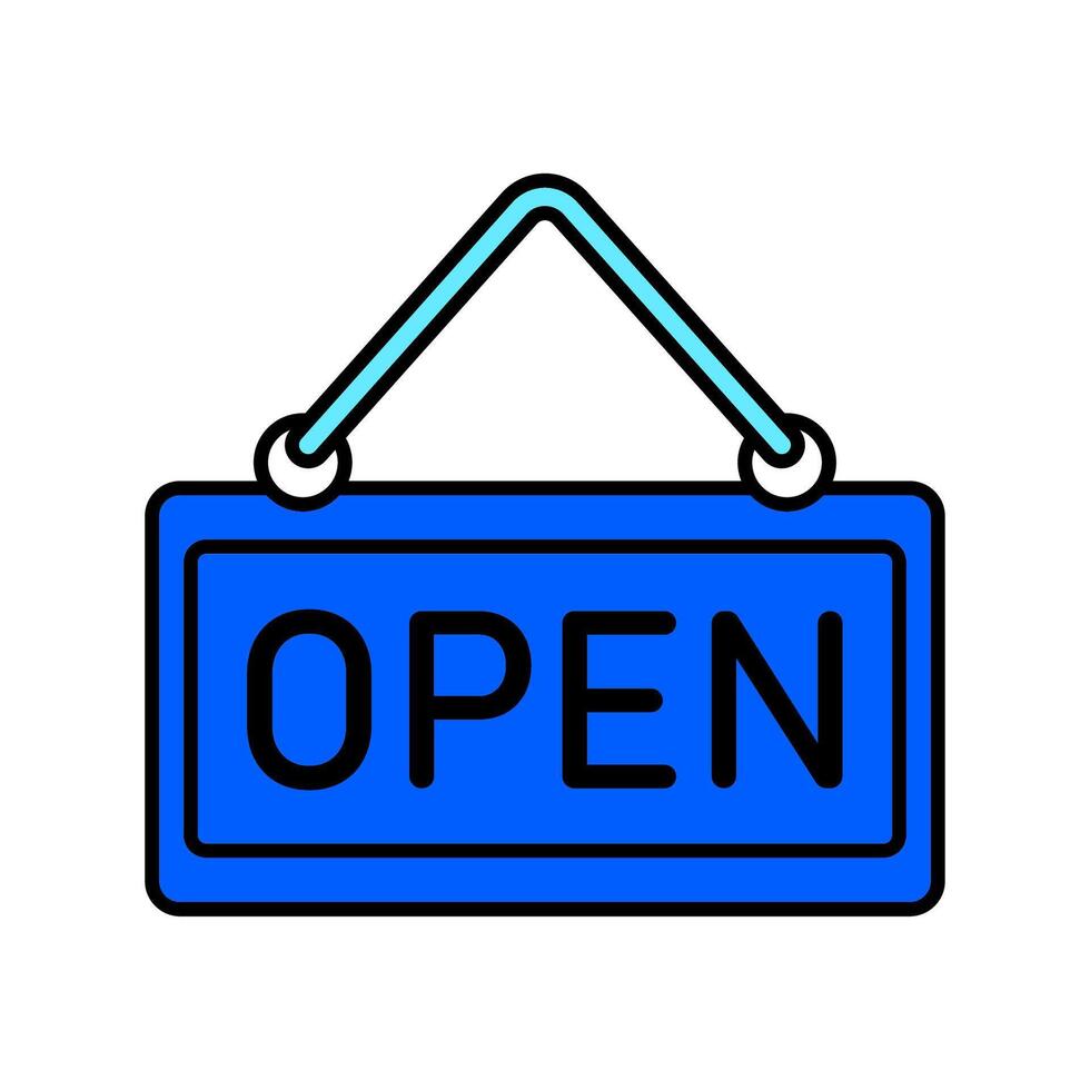 Icon a open, isolated against a clean background vector