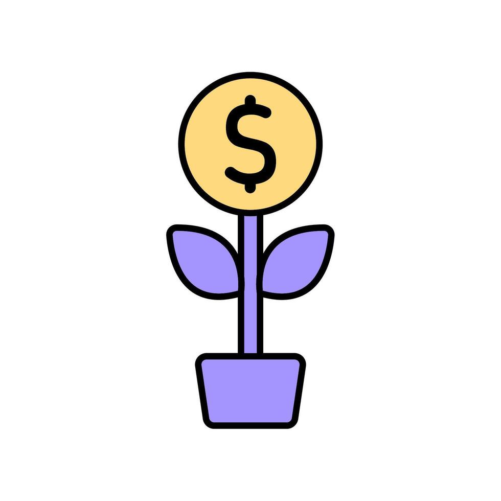 Icon a dividend vector