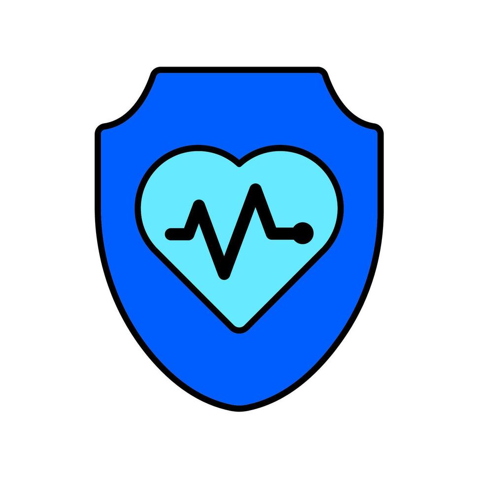 Icon a life insurance, isolated against a clean background vector