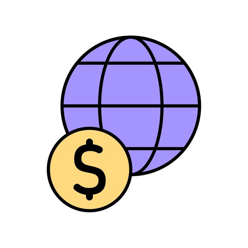 Icon a economy, isolated against a clean background vector
