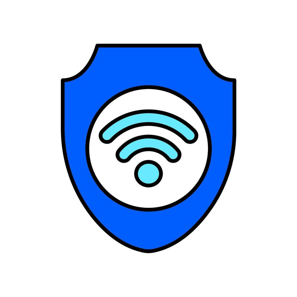 Icon a VPN, isolated against a clean background. vector