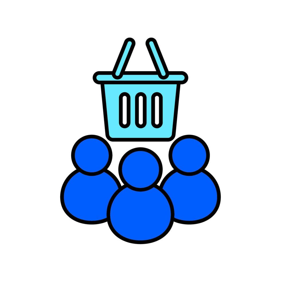 Icon a customer, isolated against a clean background vector