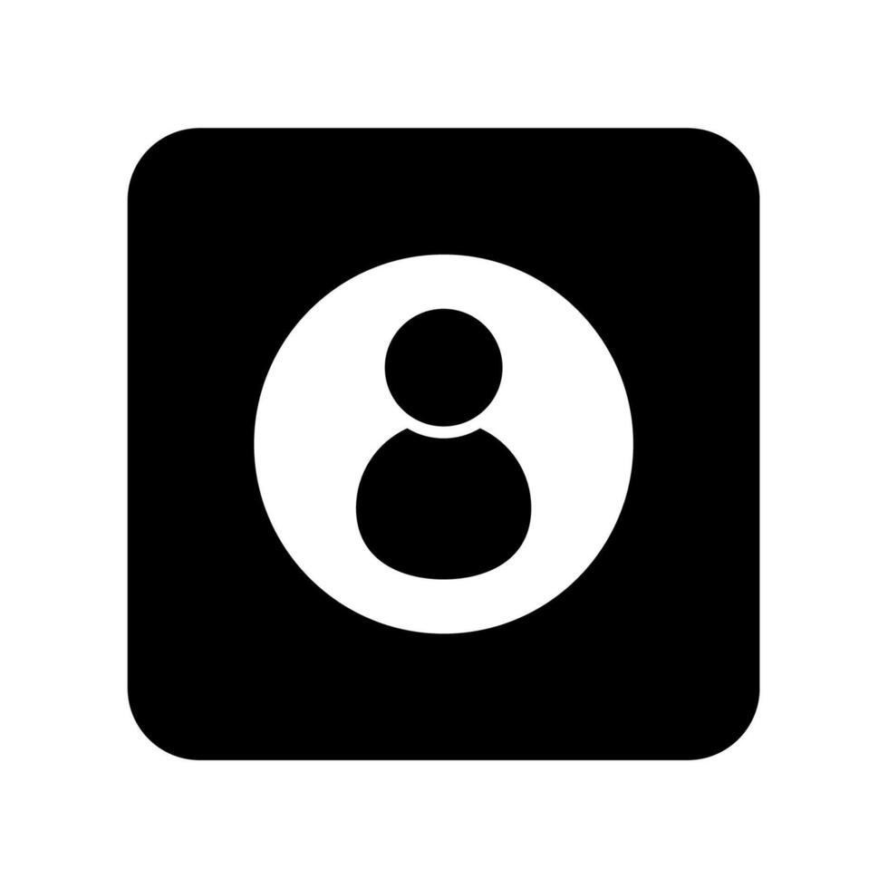 Icon a contact, isolated against a clean background. vector