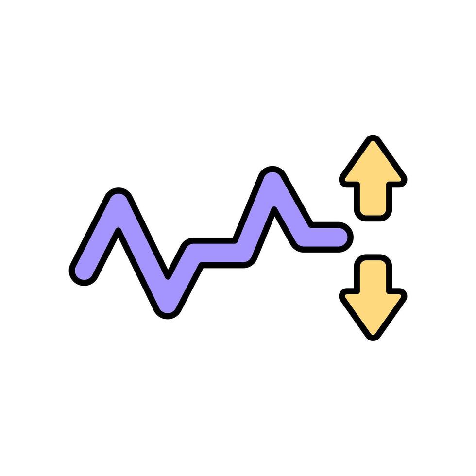 Icon a volatility isolated against a clean background vector