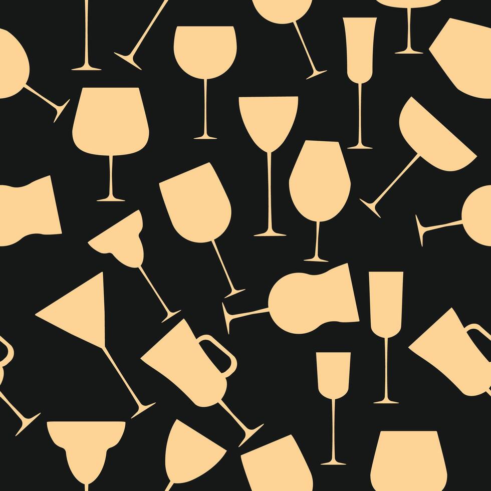 Alcoholic glass Luxury trendy useful design cute abstract illustration artwork vector