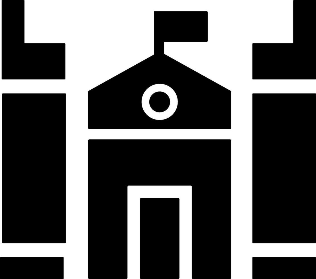 Rounded Filled School Icon vector