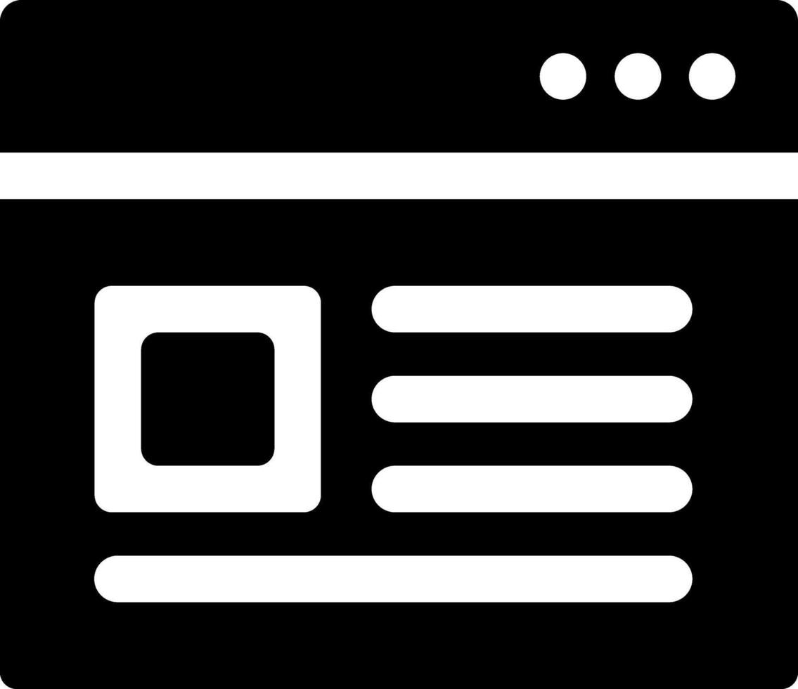 Rounded Filled Browser Icon vector