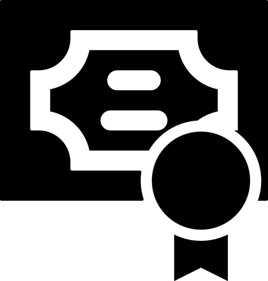 Rounded Filled Award Icon vector