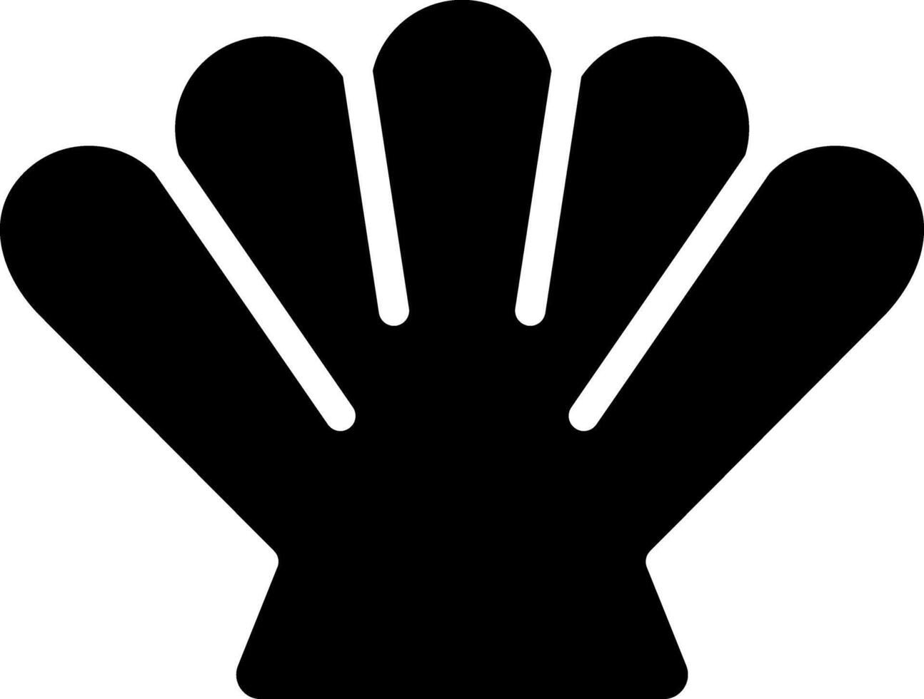 Rounded Filled Shell Icon vector