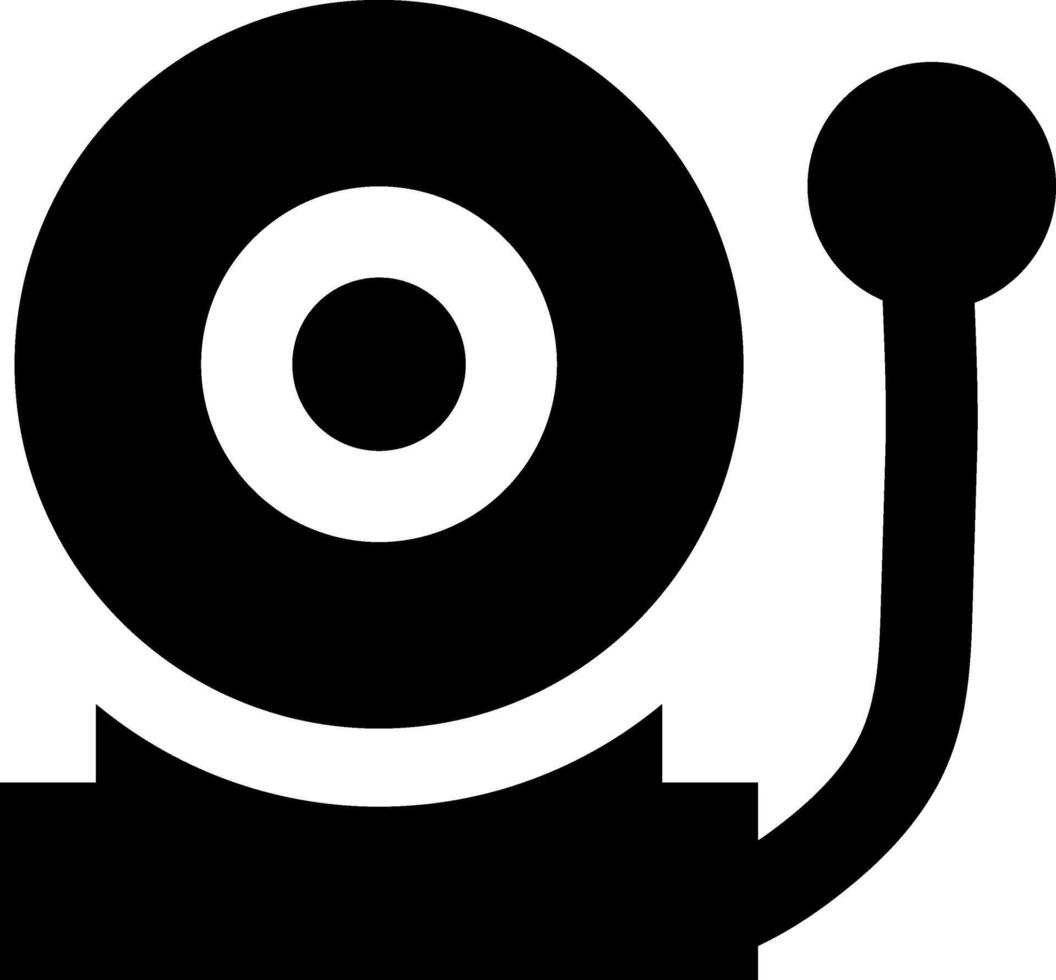 Rounded Filled School Bell Icon vector