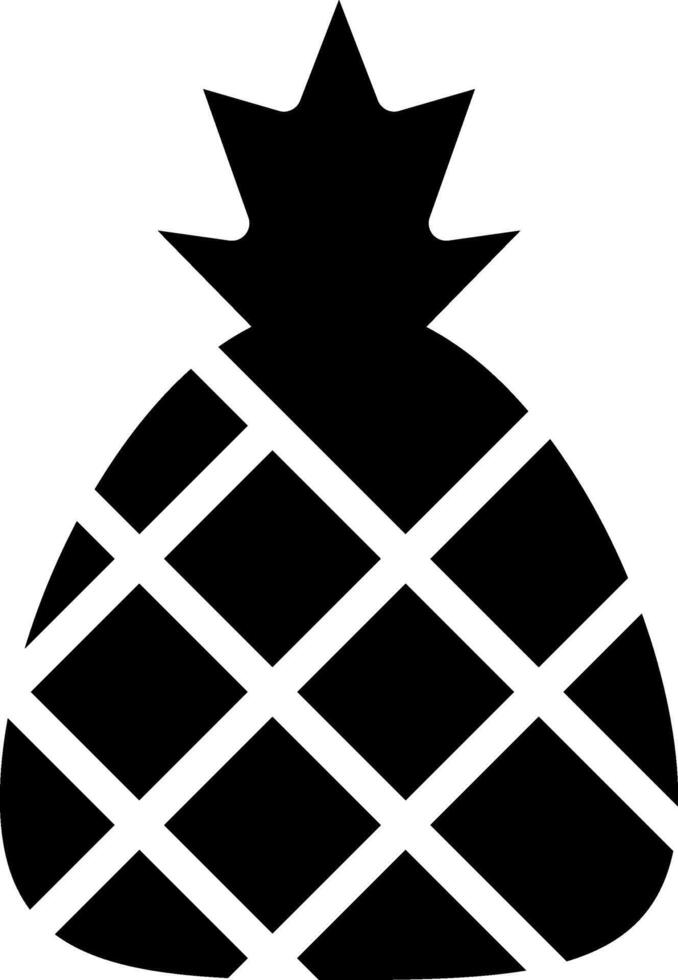 Rounded Filled Pineapple icon vector