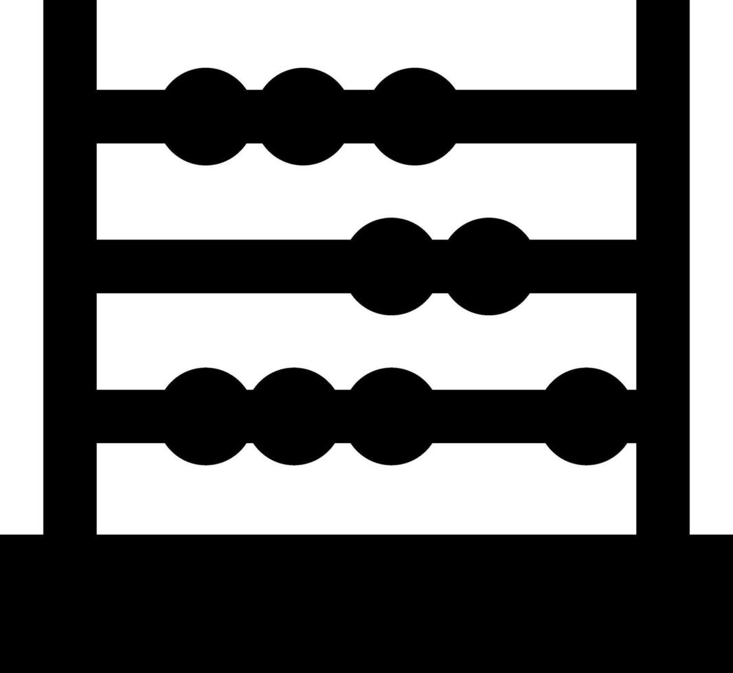 Rounded Filled Abacus Icon vector