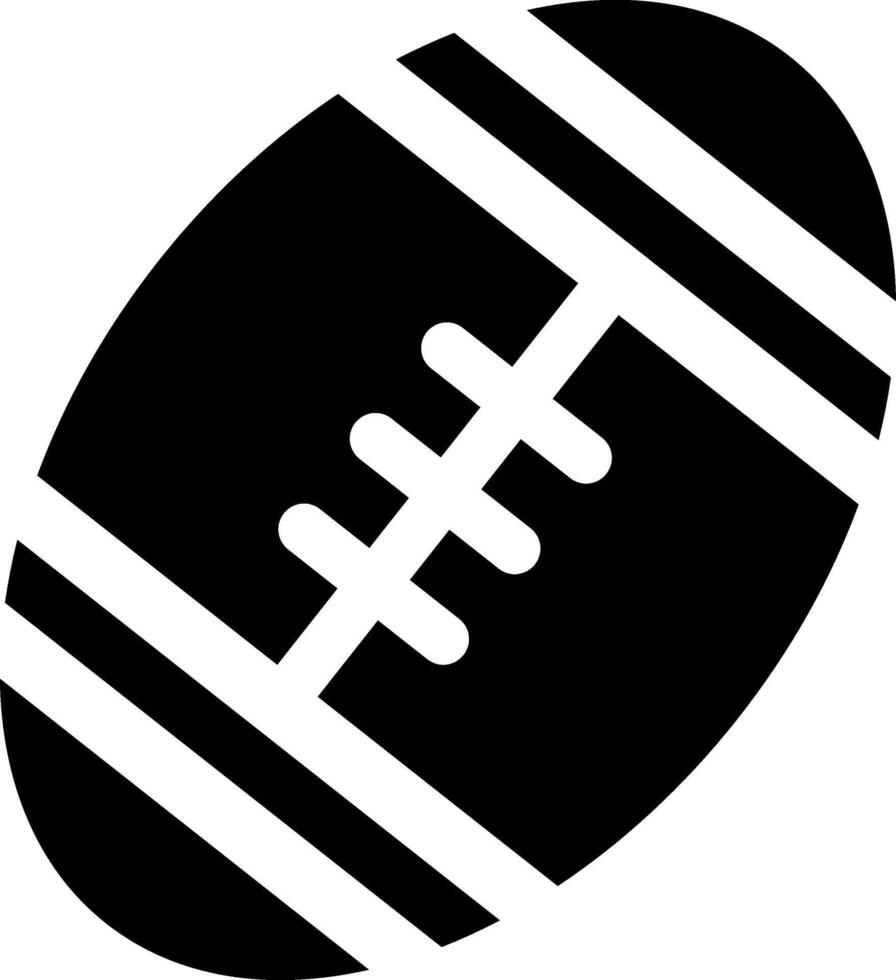 Rounded Filled Rugby Icon vector