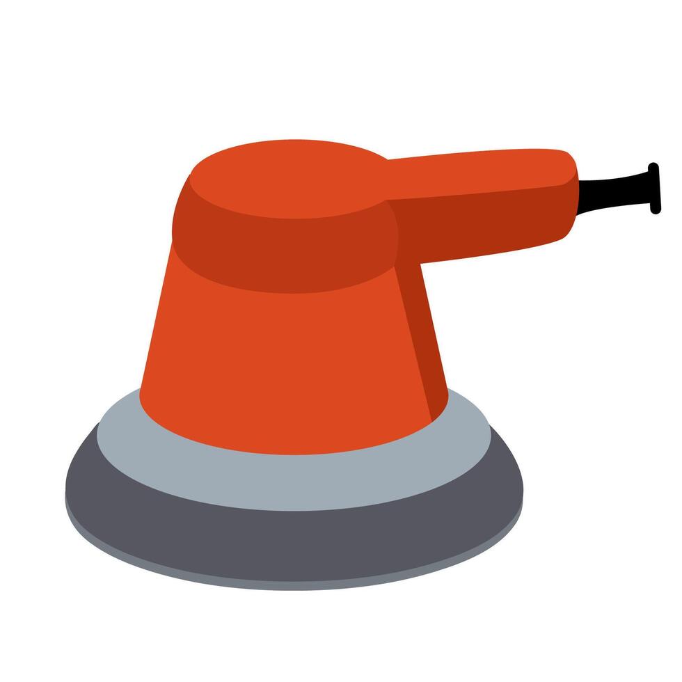 Electric orbital sander hand drawn flat illustration vector