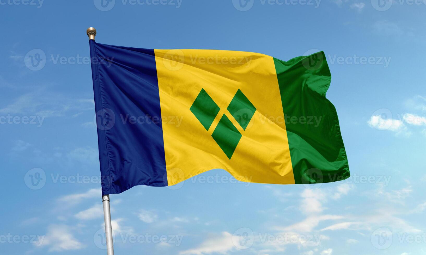 Saint Vincent and the Grenadines flag waving photo