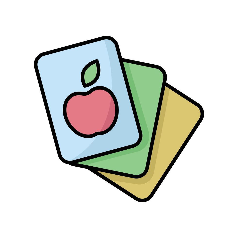 Kids Flashcard Icons vector