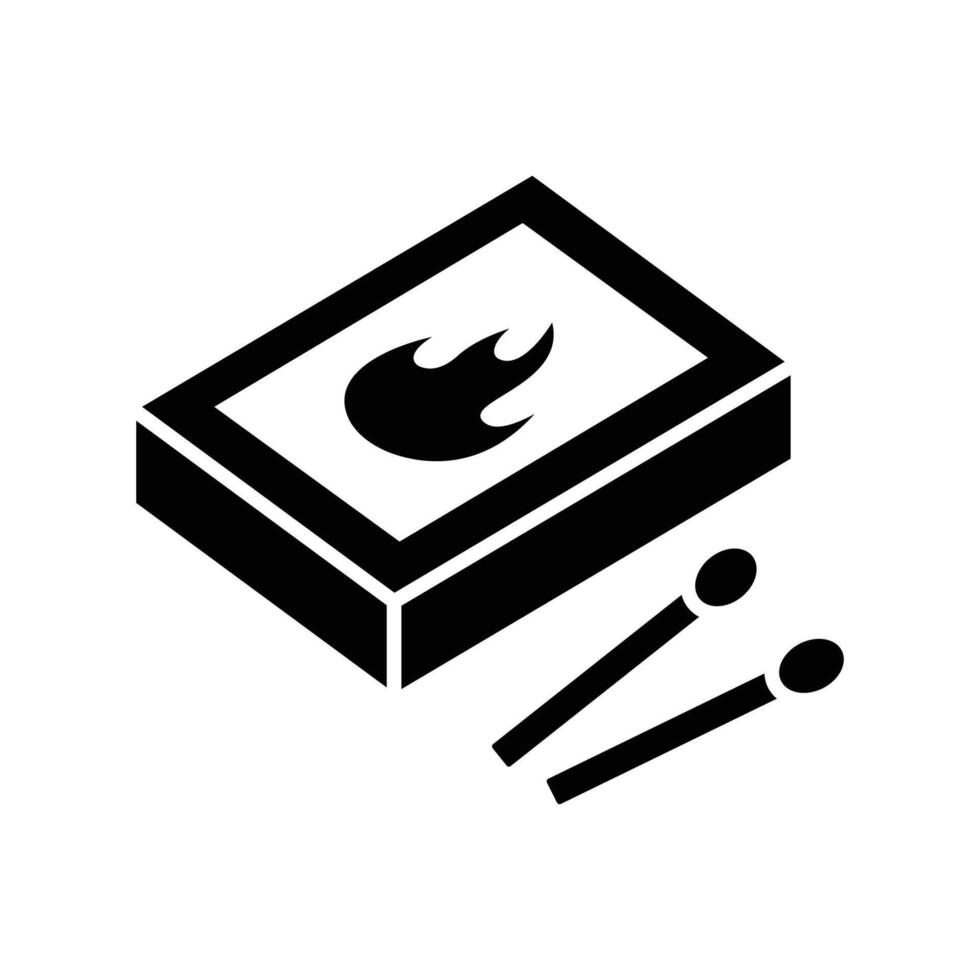 Matchstick Illustration Icons vector