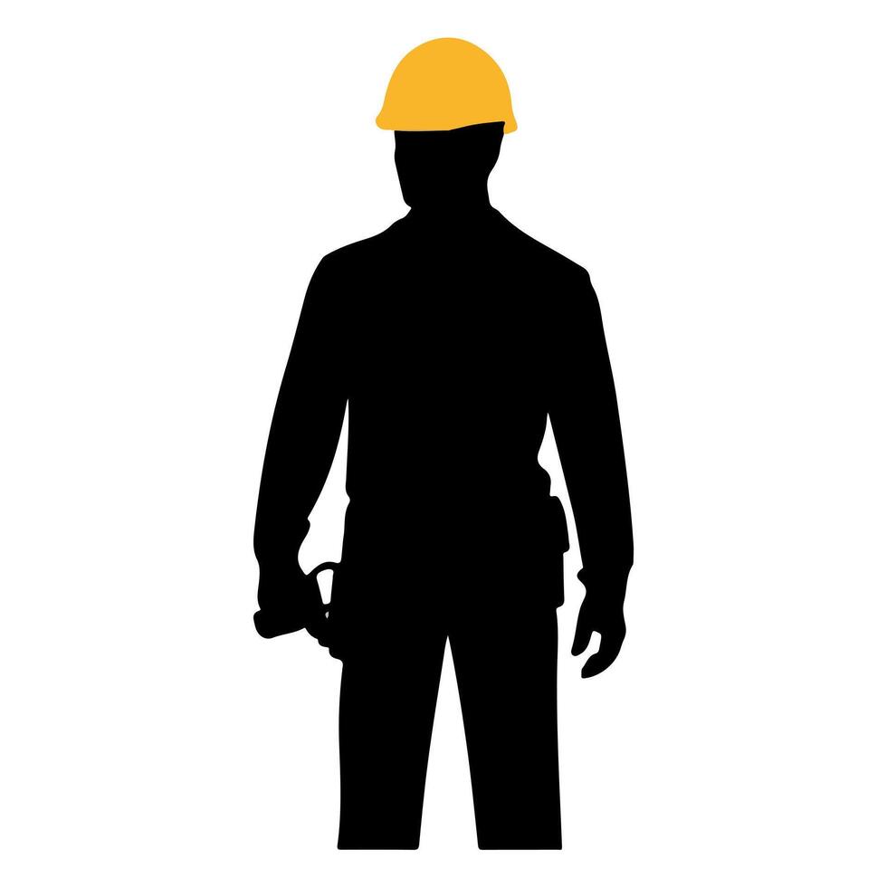 Aerospace Specialist Silhouette Illustration Isolated vector