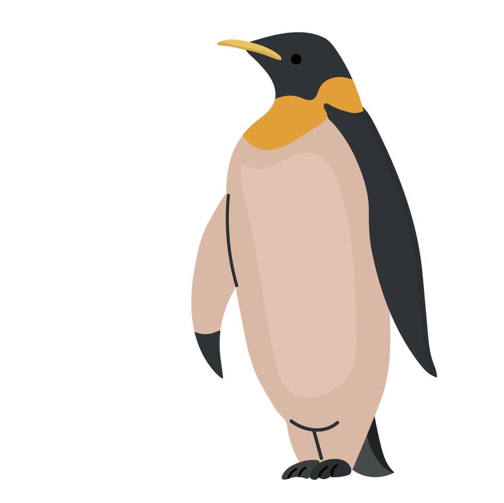 Emperor penguin icon clipart avatar logotype isolated illustration vector