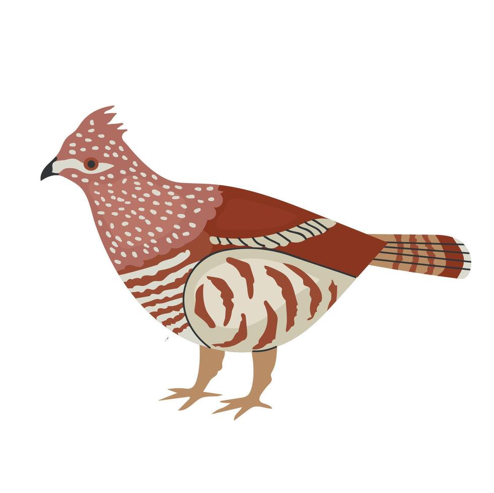 Ruffed grouse icon clipart avatar logotype isolated illustration vector