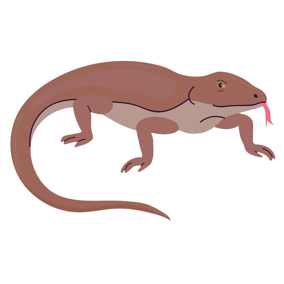 Komodo dragon icon clipart avatar logotype isolated illustration vector