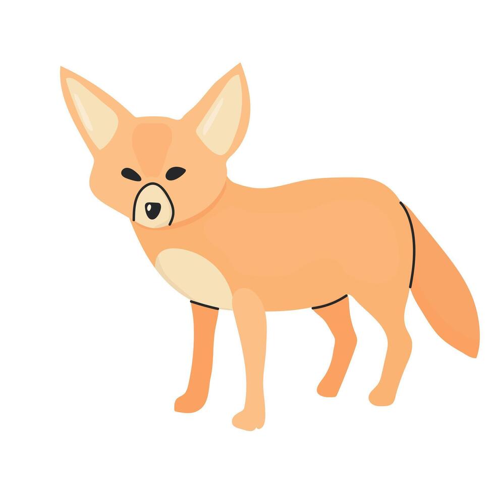 Fennec fox icon clipart avatar logotype isolated illustration vector