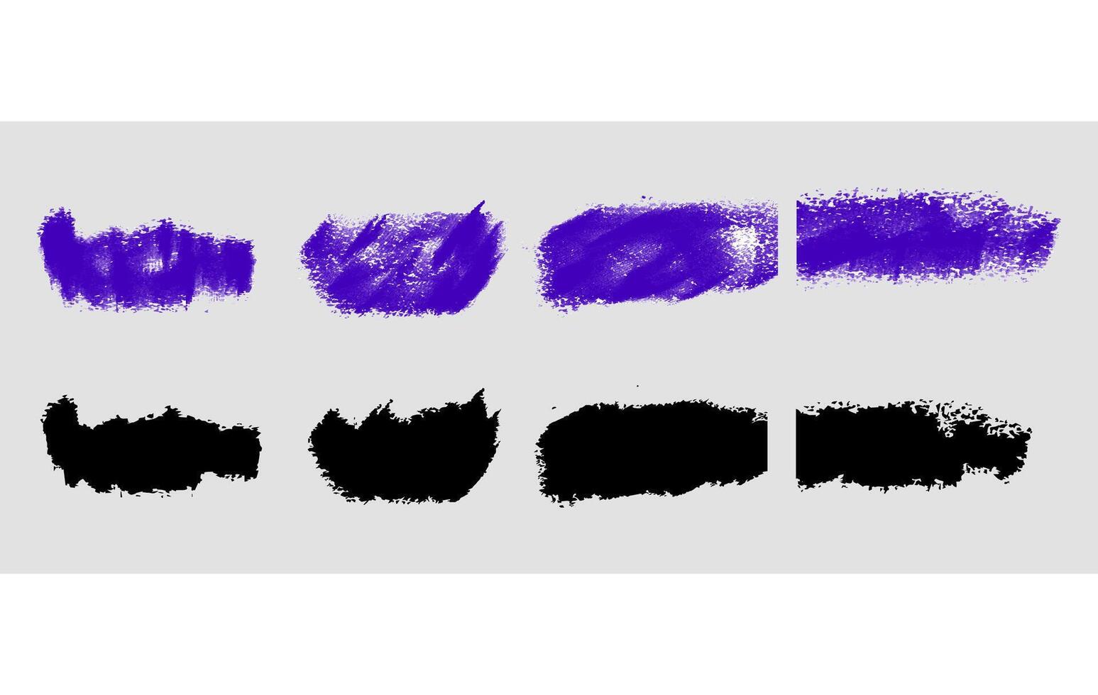 Abstract Brush Strokes in Blue and Black vector