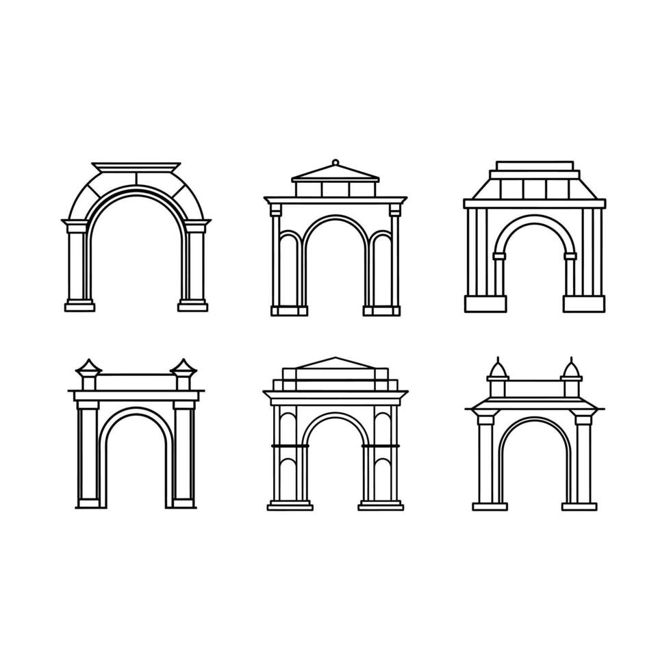 Imperial Arc Illustration Elegant Royal Design Element for Luxury Themes vector