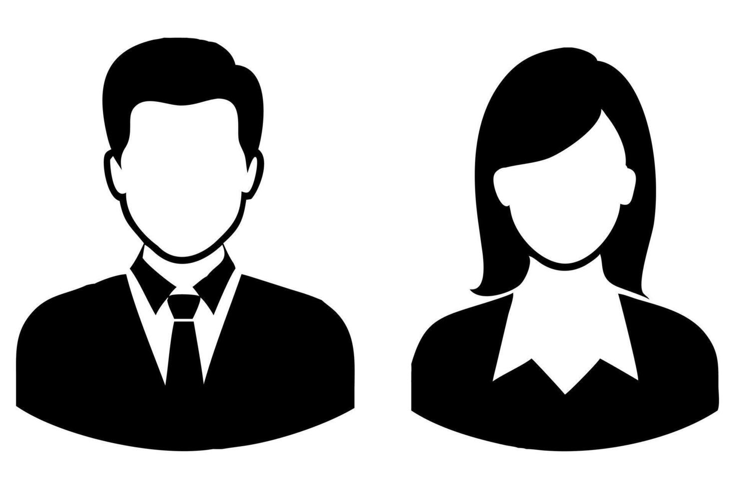 Simple Job Role Avatar Icons vector