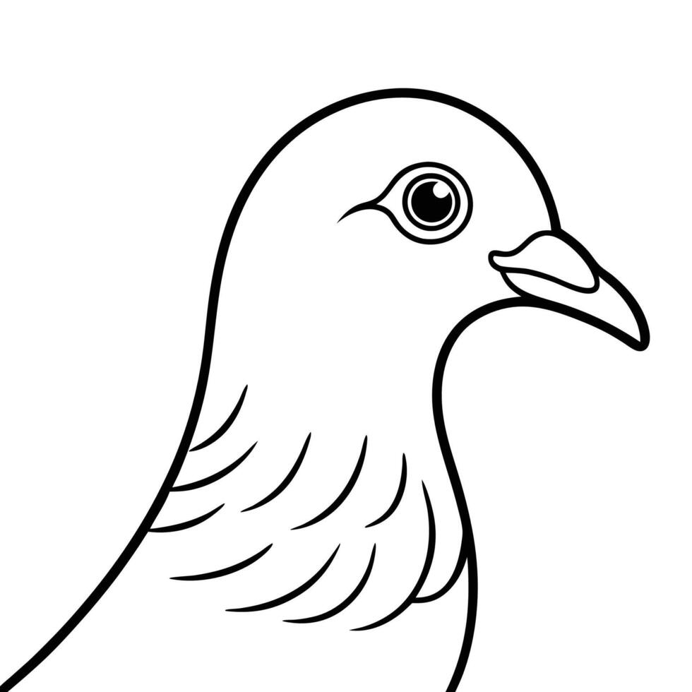 Pigeon Mascot Illustration on White Background vector