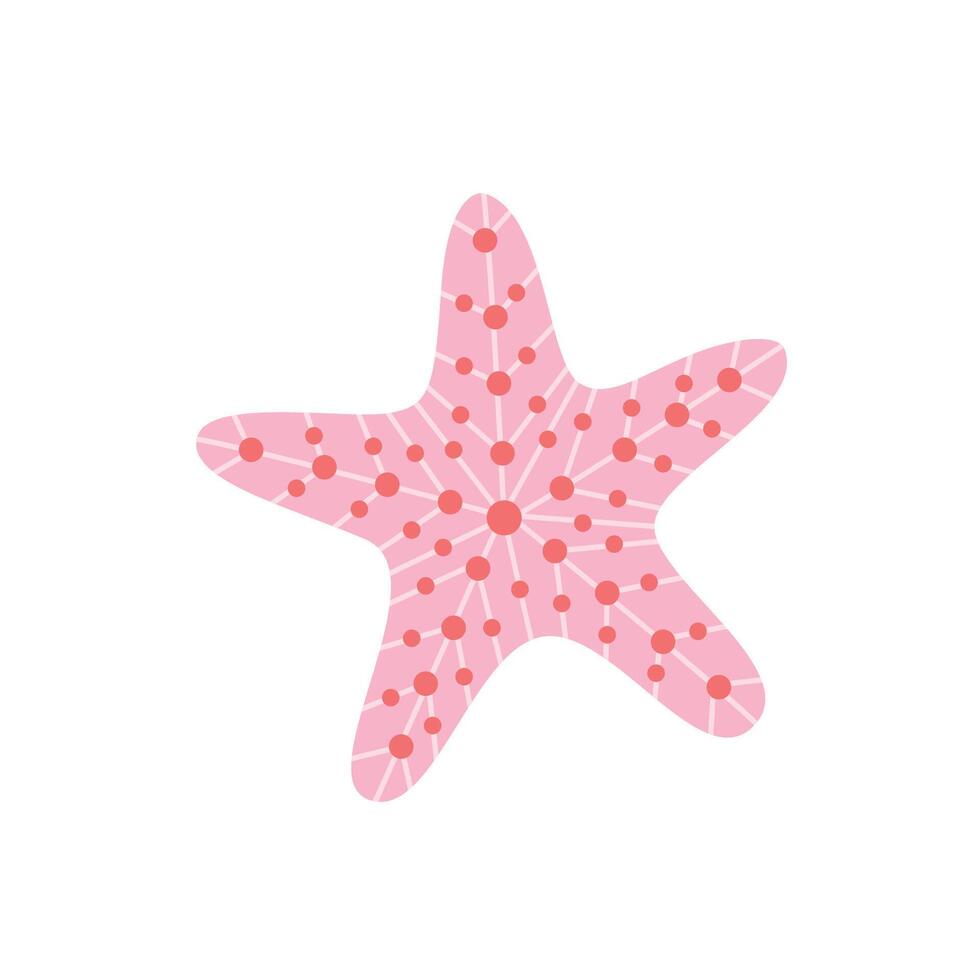 Cartoon Starfish Illustration Cute Ocean Element vector