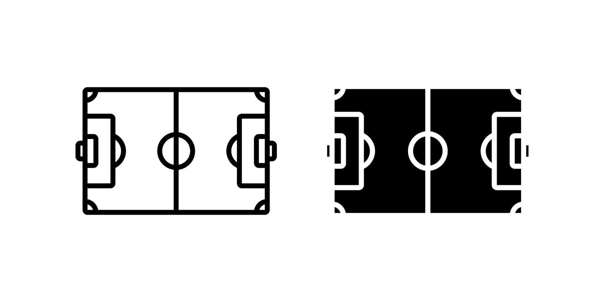 Soccer field icon. for mobile concept and web design. illustration vector