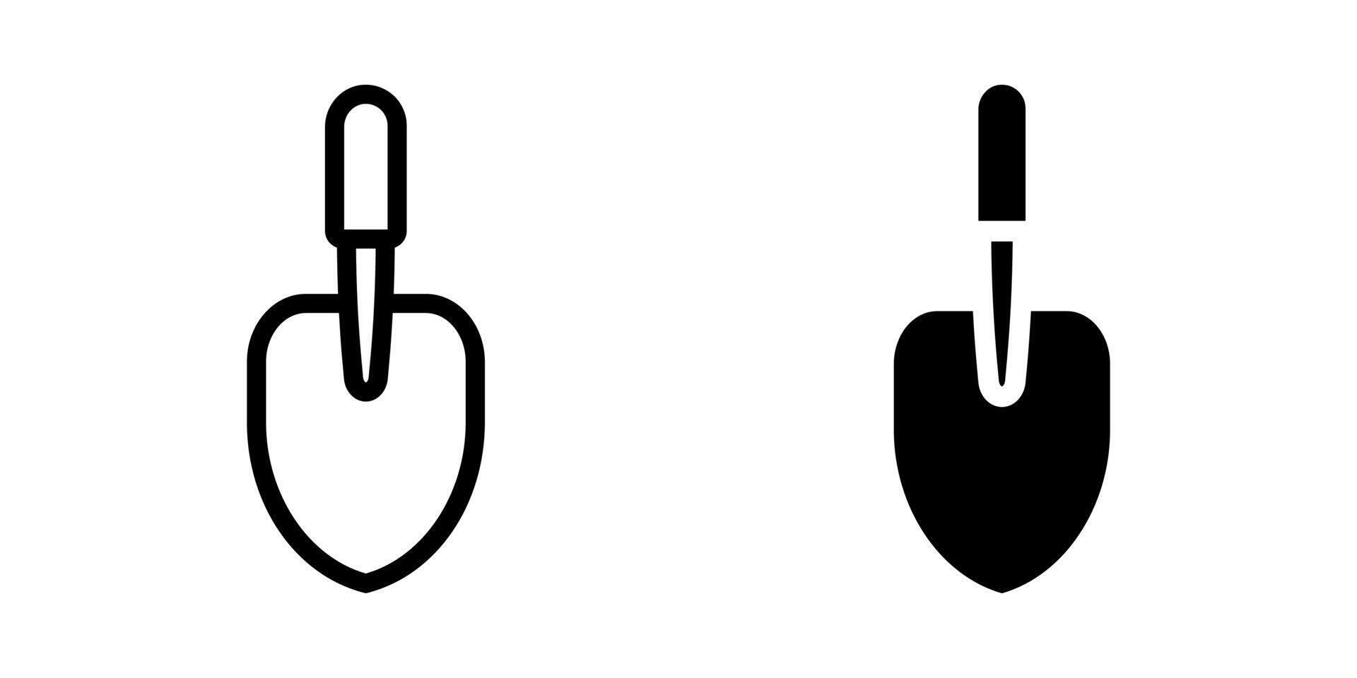 Shovel icon. for mobile concept and web design. illustration vector