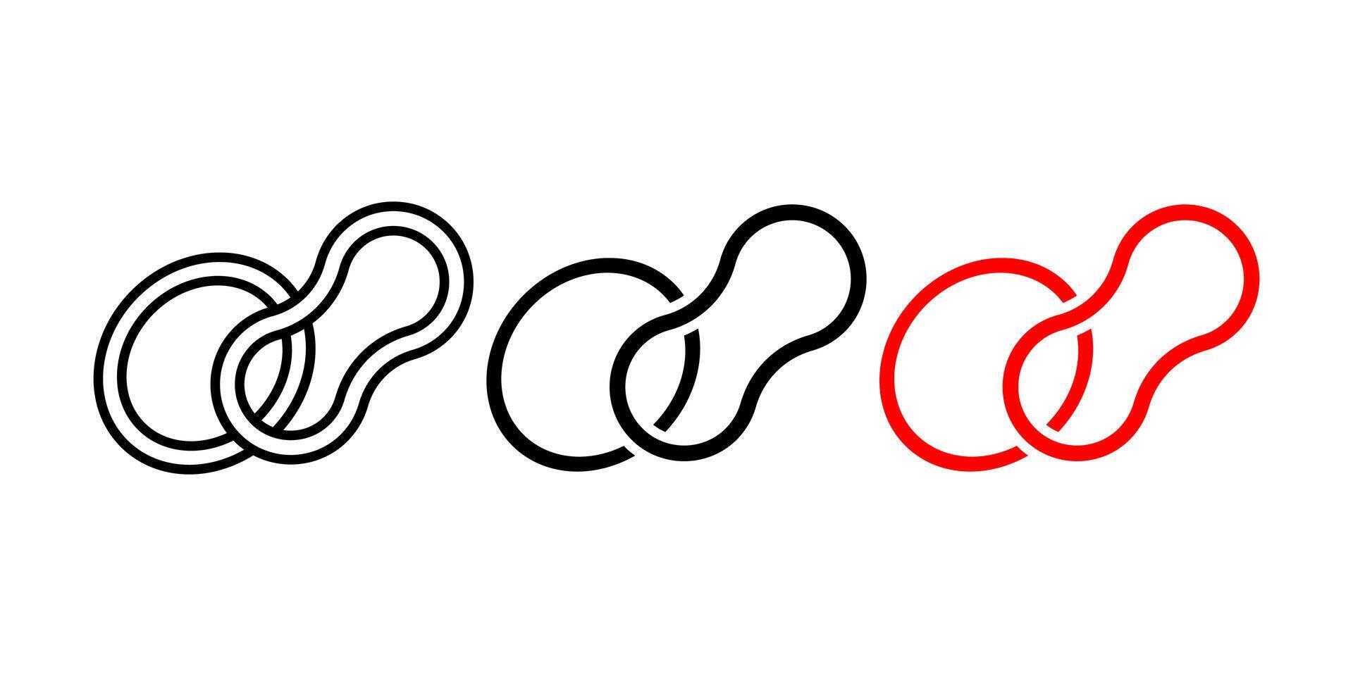 Rubber Bands icon set. for mobile concept and web design on white background vector