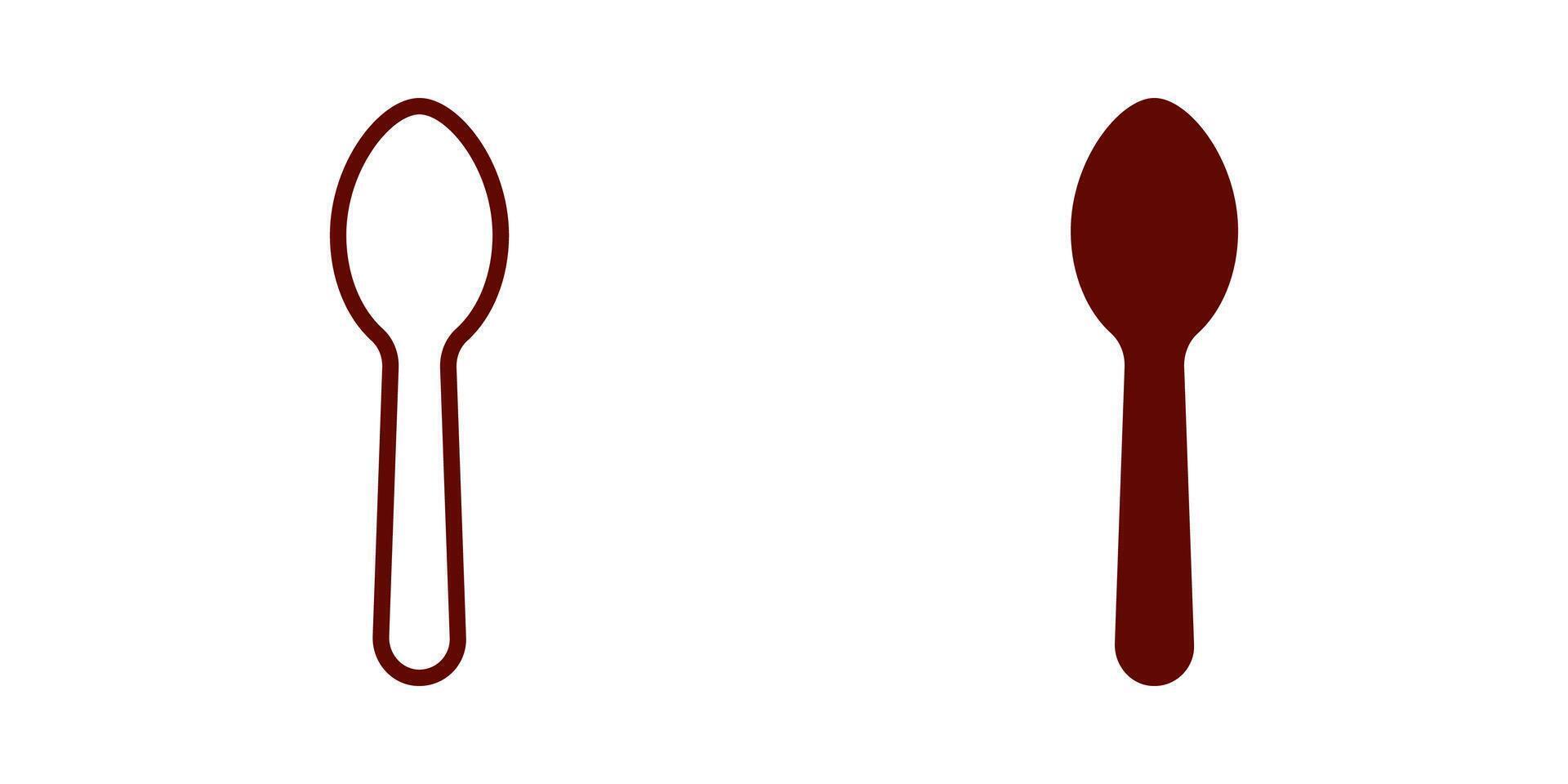 Spoon icon. for mobile concept and web design. illustration vector