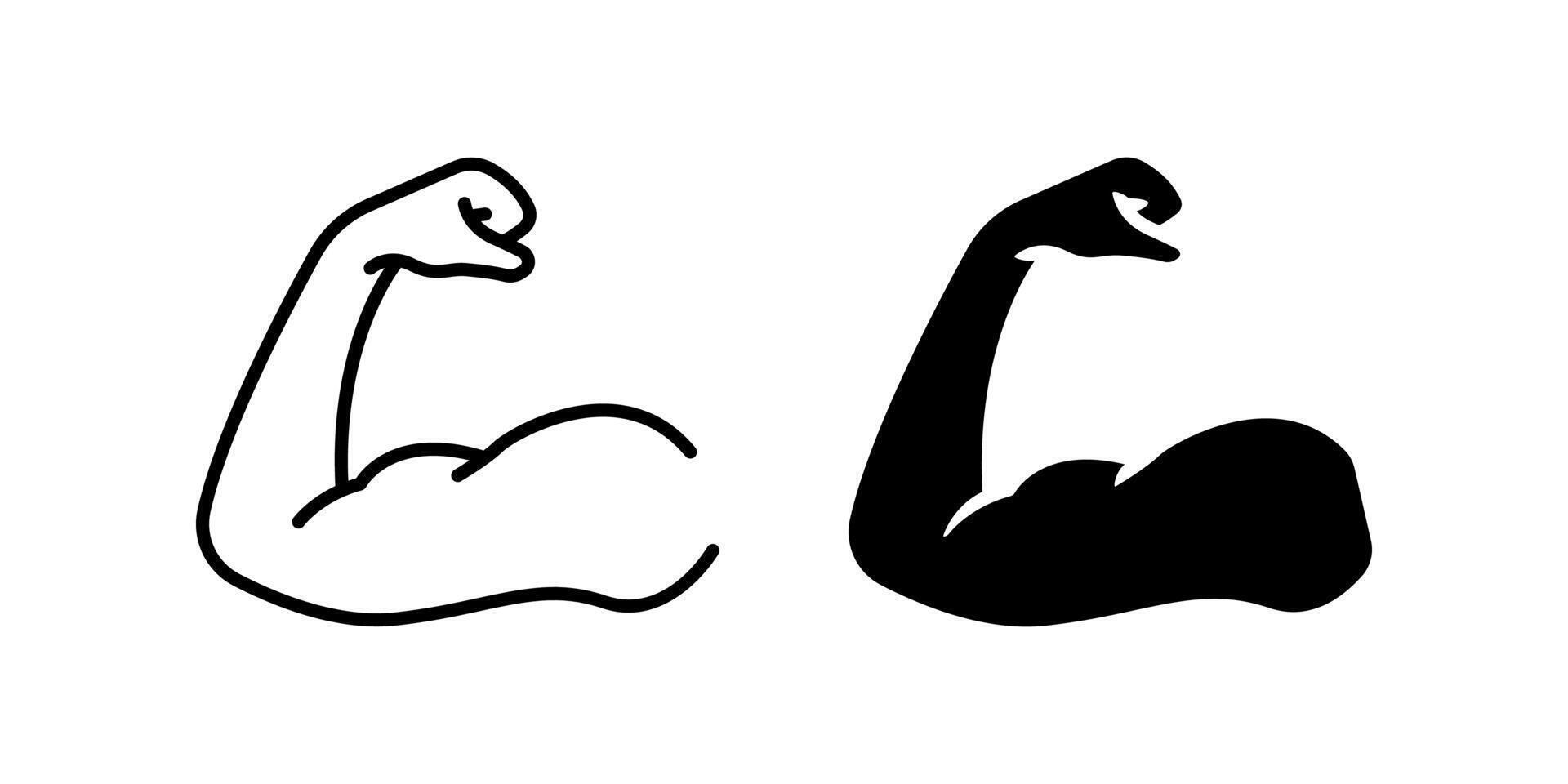 Strength icon set. for mobile concept and web design. illustration vector