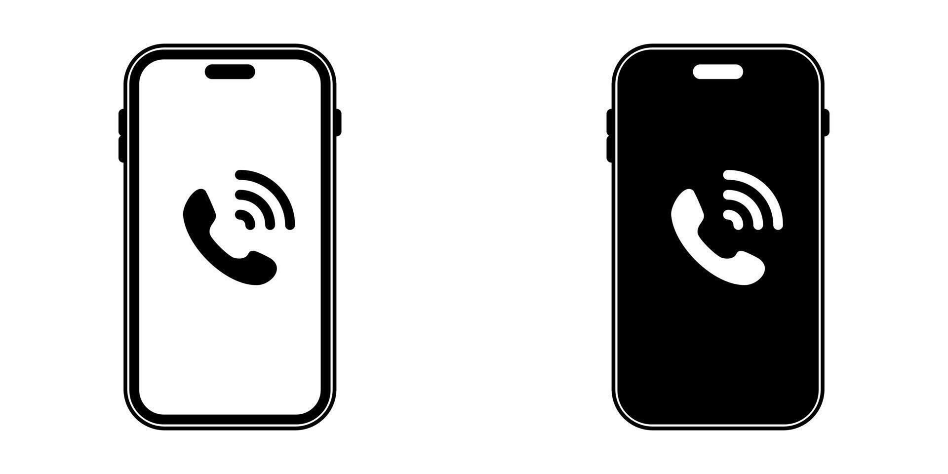 Mobile phone icon set.for mobile concept and web design. illustration vector