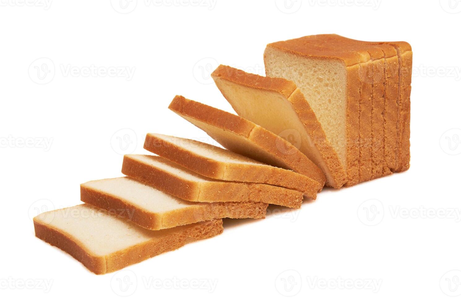 Toasts isolated on white photo