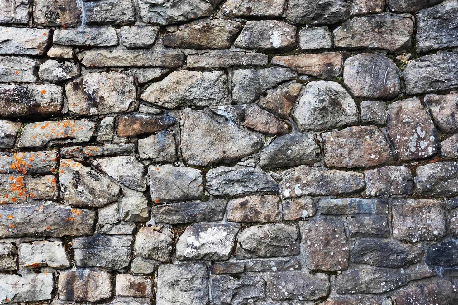 Old wall of rocks photo
