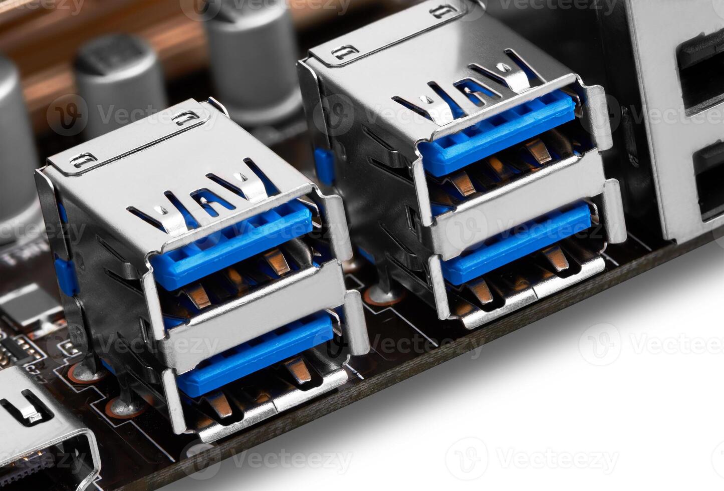 USB port on motherboard photo