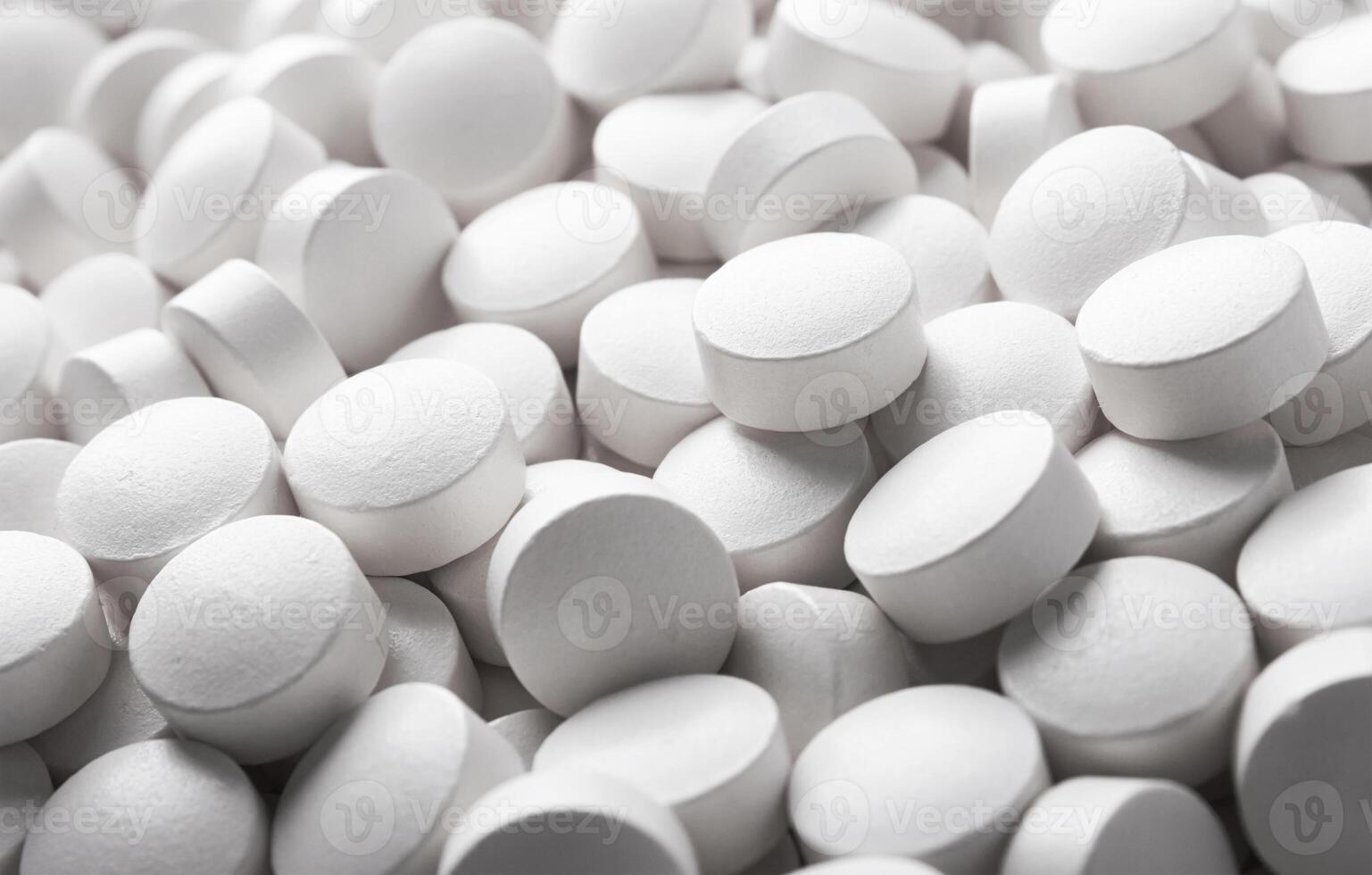Mane white pills close up photo
