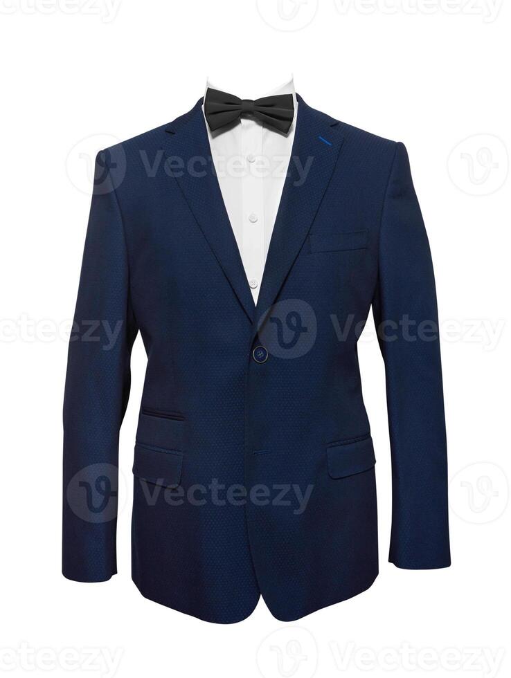 Man's suit on white photo