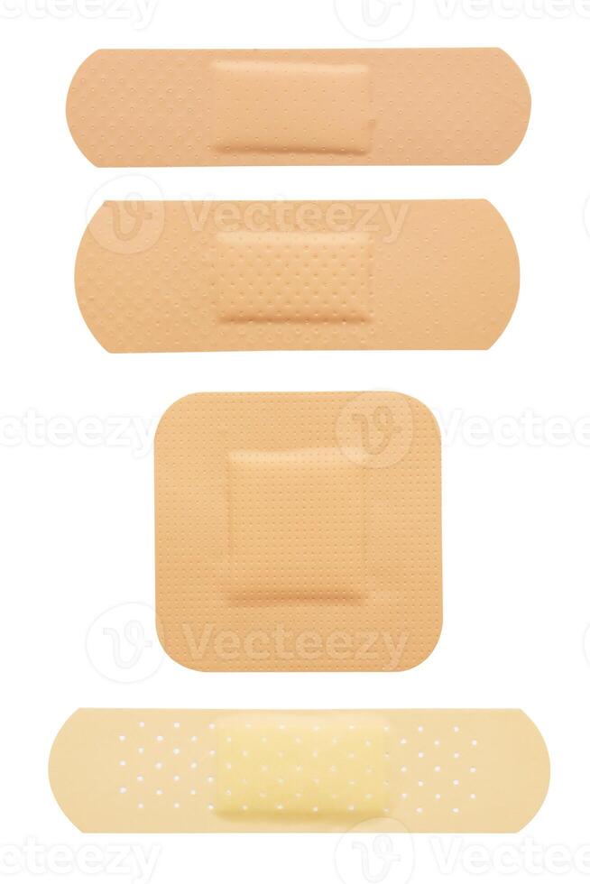 Set of Medical patches on a white photo